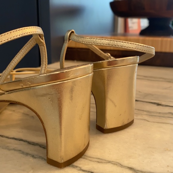 Sam Edelman GOLD Strappy heels size 9.5 *Himena* ✨✨✨ - Picture 10 of 10